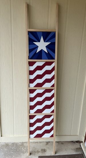 Pre-printed Ladder Barn Quilt by Centex Barn Quilts - Set of 4 Prints