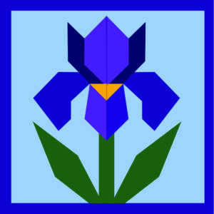 Iris Barn Quilt by Centex Barn Quilts
