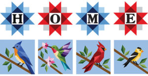 Printed 4-Pack Double-Sided Barn Quilt Set - Seasonal